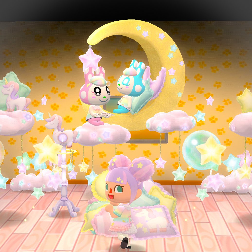 ポケ森 アクリルのふわふわドリームのみんなのかわいいレイアウト